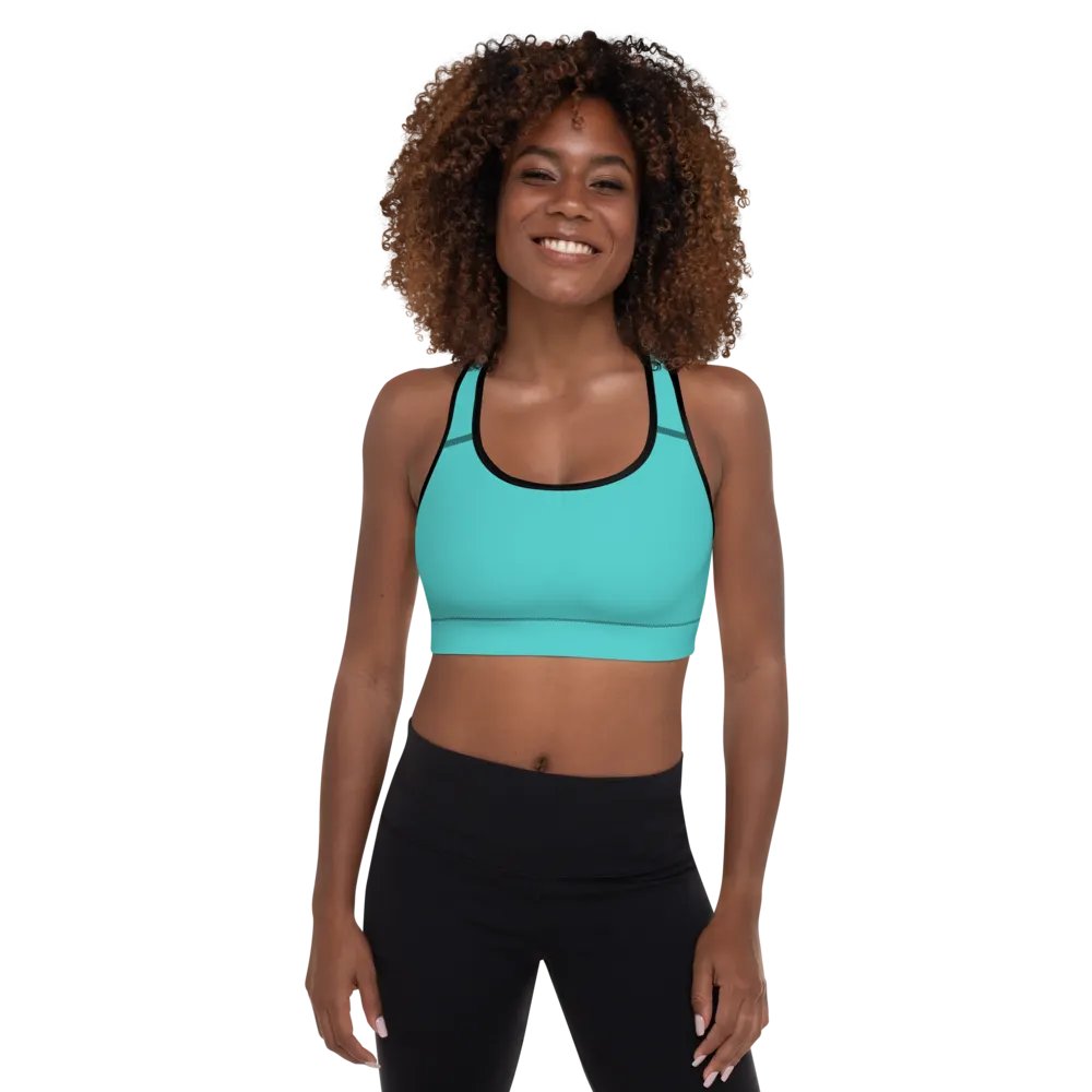 Dark Turquoise Padded Sports Bra product image (3)