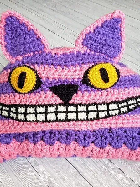 Cheshire Cat Hooded Blanket Crochet Pattern, Adult & Child Sizes (PDF Pattern) product image (8)