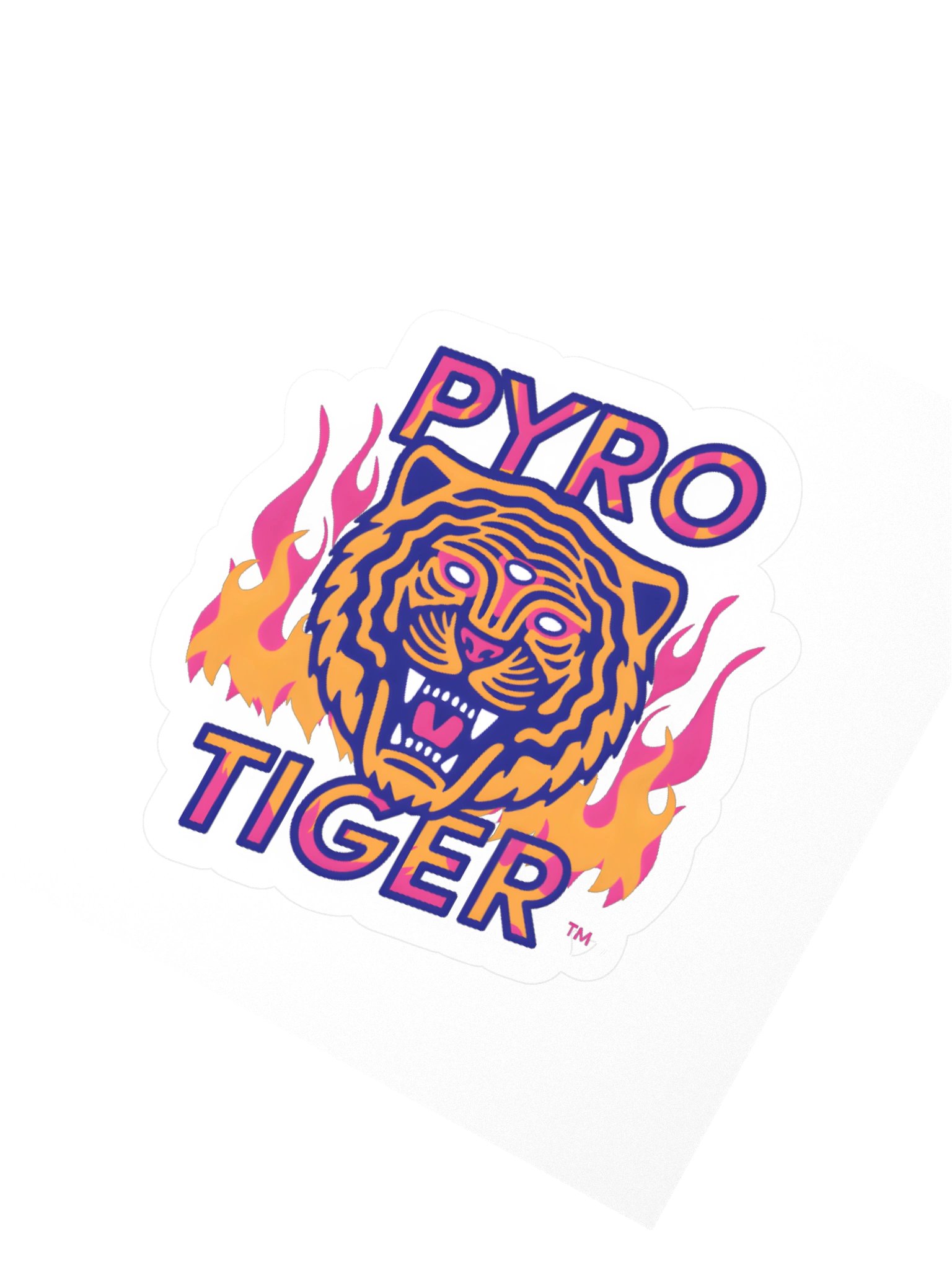 Flame Tiger Sticker product image (2)