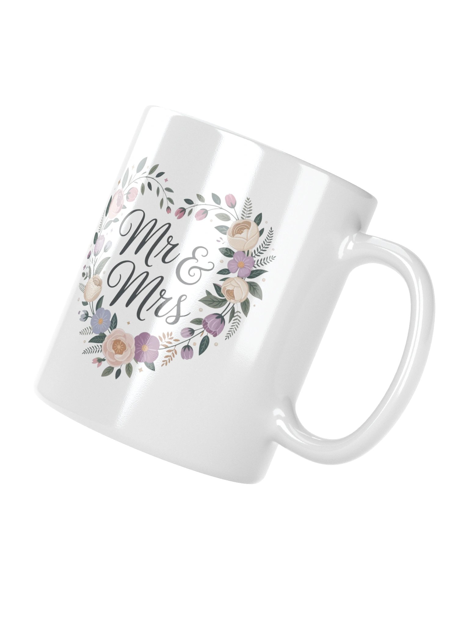 Forever Mr & Mrs Floral Heart Coffee Mug product image (10)