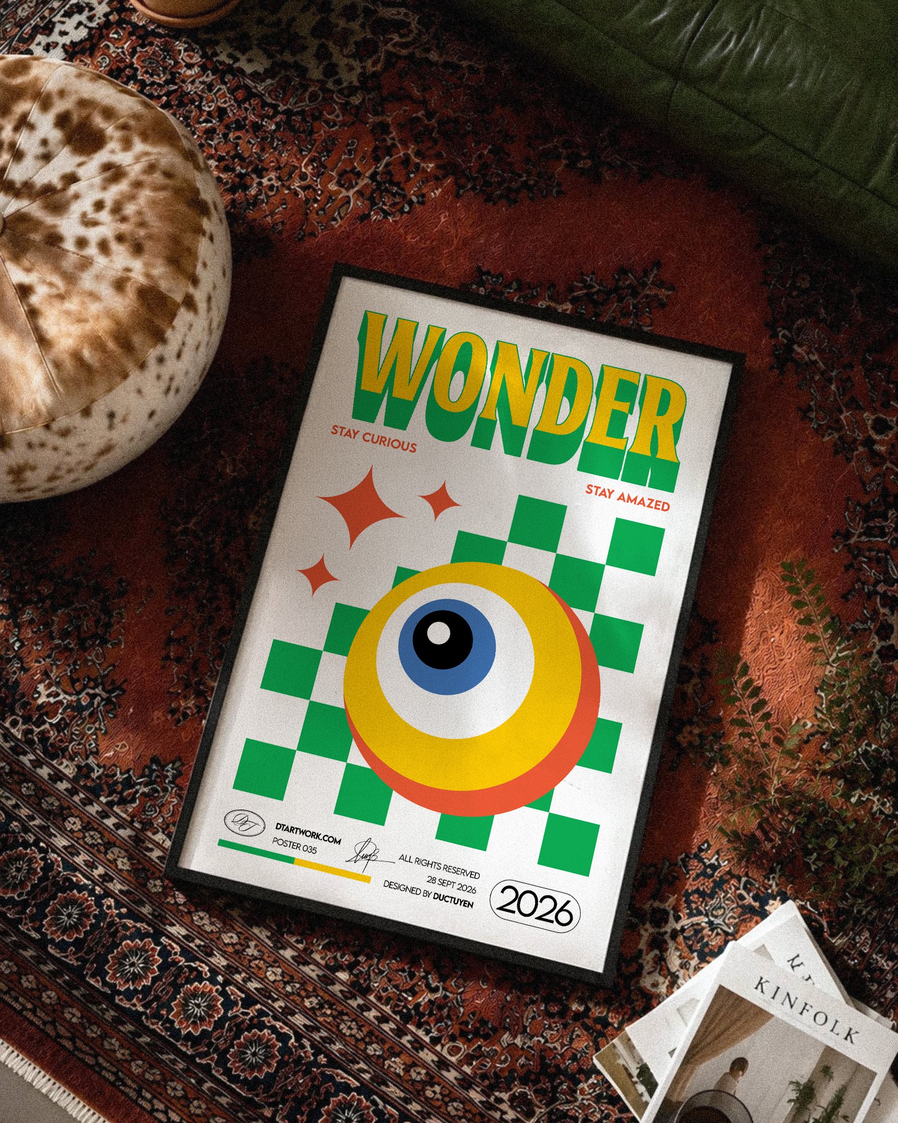 "WONDER" - See the Magic in Everything - Retro Wall Art product image (94)