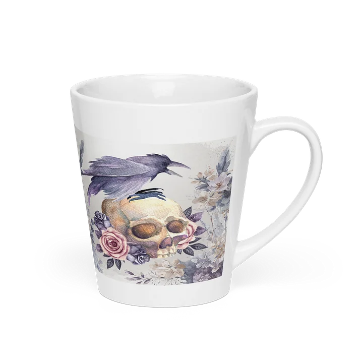 Best Friends: Gothic Raven and Skull Latte Mug product image (2)
