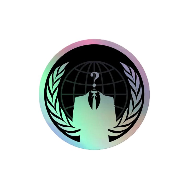 Anonymous Holographic Sticker product image (2)
