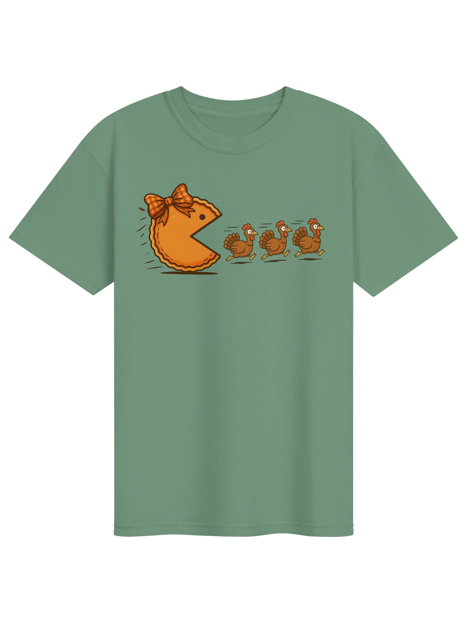 Turkey Chase Thanksgiving T-Shirt product image (1)