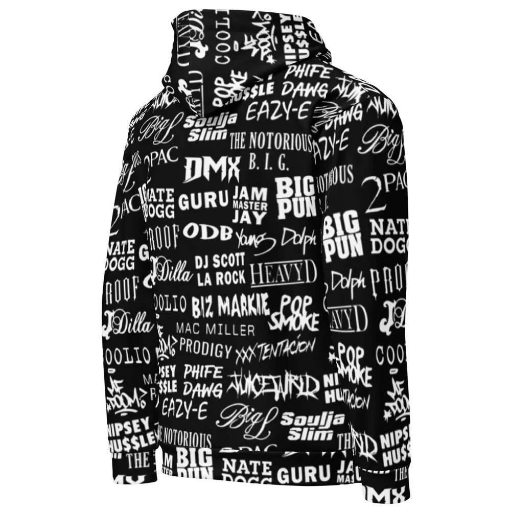 Never Forget - Hip-Hop Artists - BLACK - Unisex Hoodie product image (4)