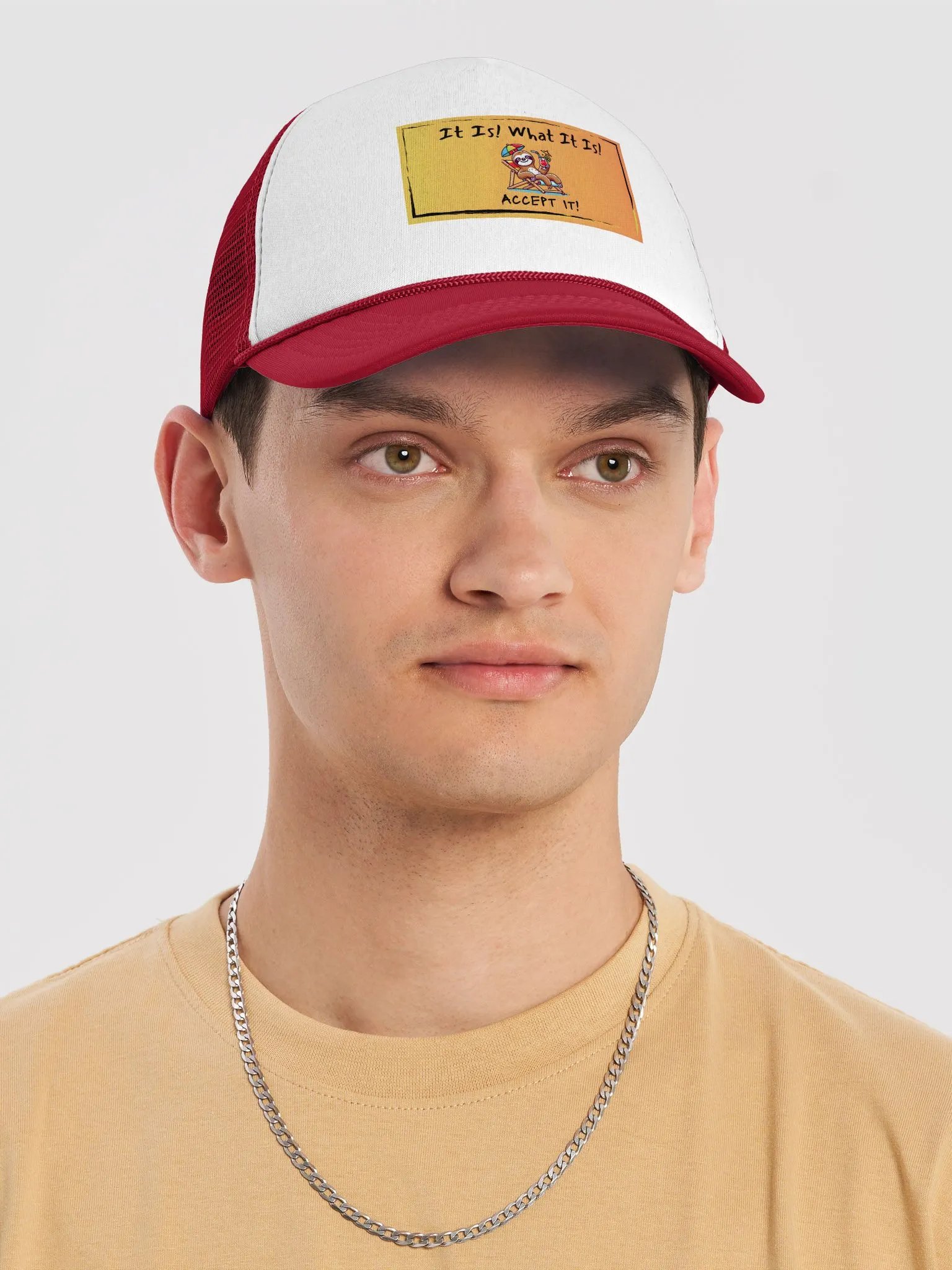 Chill Sloth Foam Trucker Hat product image (1)