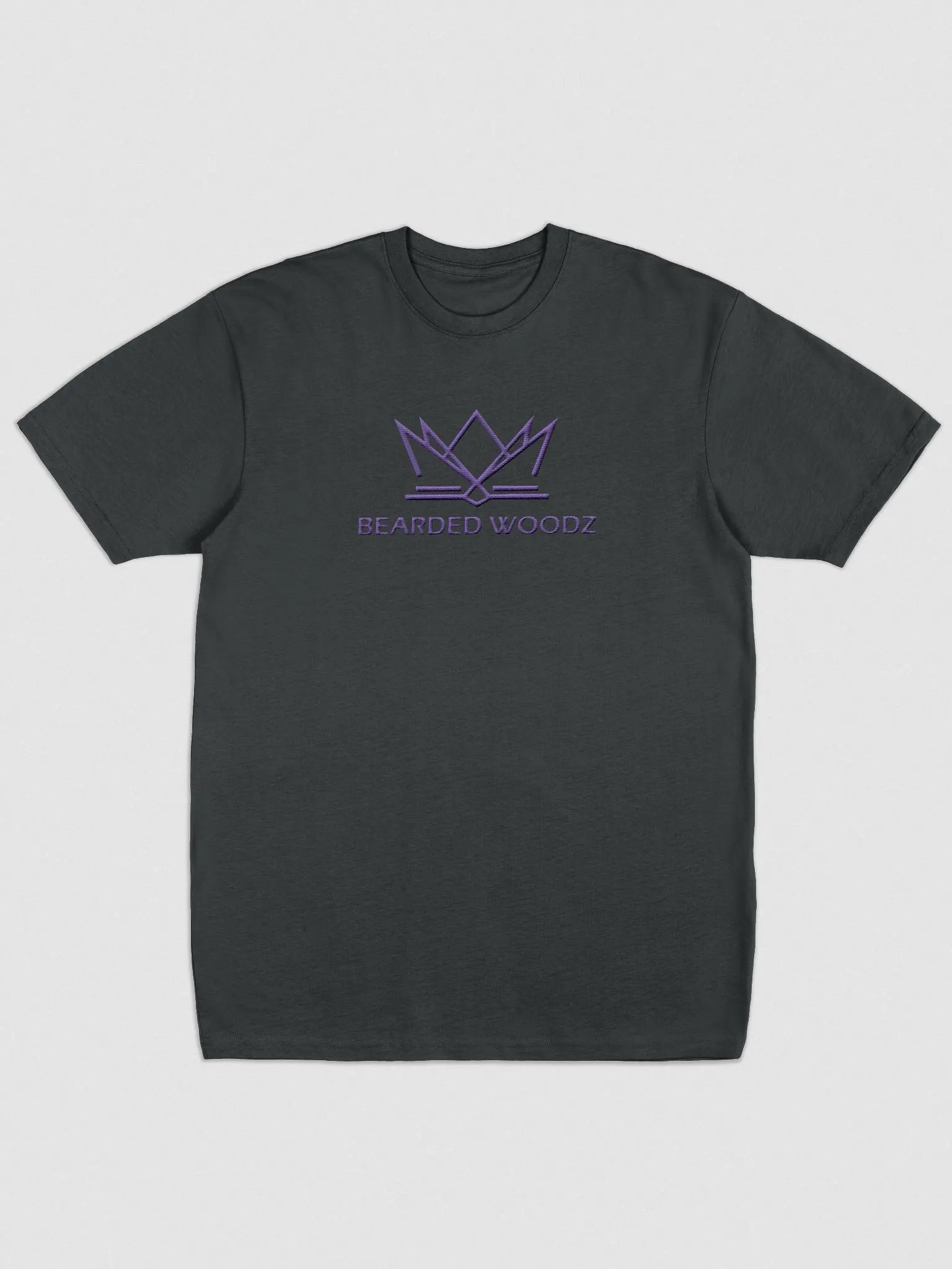 Men's Classic Bearded Woodz T-Shirt (Purple Embroidery) product image (1)