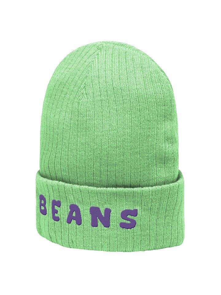 'BEANS' Ribbed Beanie product image (2)