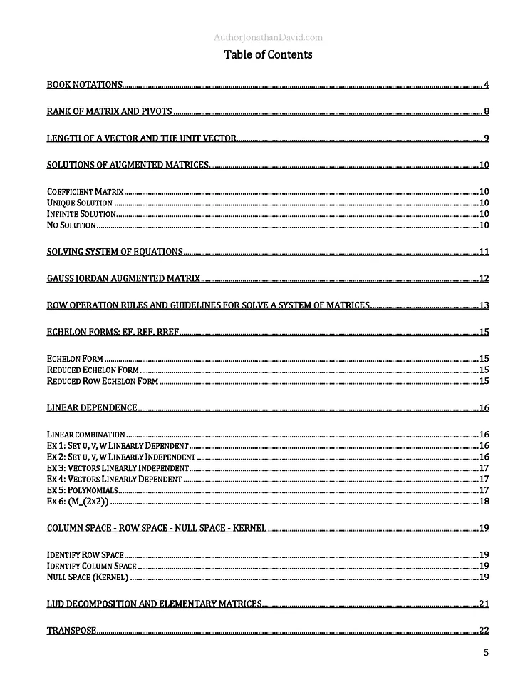 The Ultimate Cheat Sheet for STEM Majors | Linear Algebra product image (2)