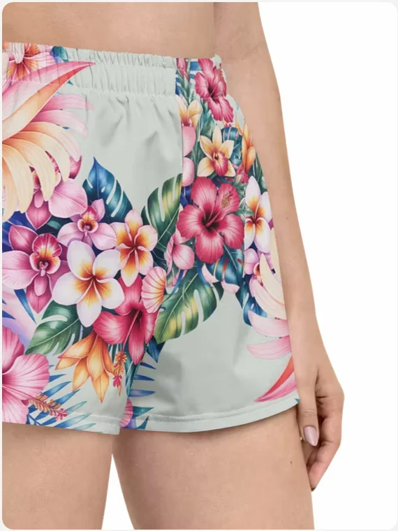 Hawaiian flora-Athletic shorts product image (4)