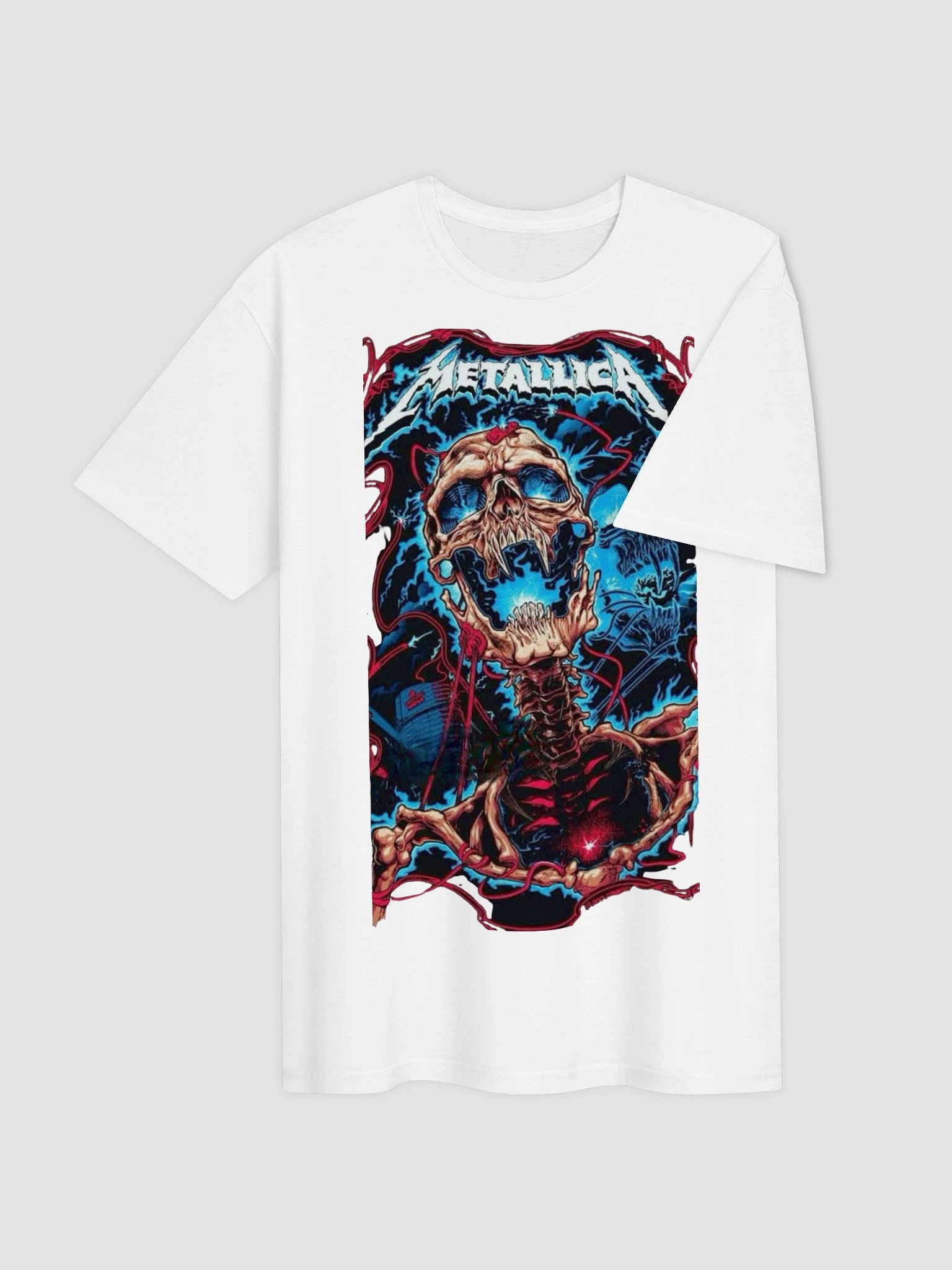 Metallica T-Shirt - Ride the Lightning Electric Skull Art product image (3)
