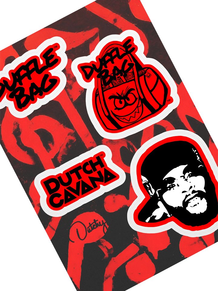 Duffle Bag Dutch Sticker Sheet product image (1)