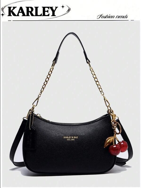 ADLEST 2025 Y2K Crescent Shoulder Bag – PU Leather Crossbody Underarm Handbag for Women product image (1)