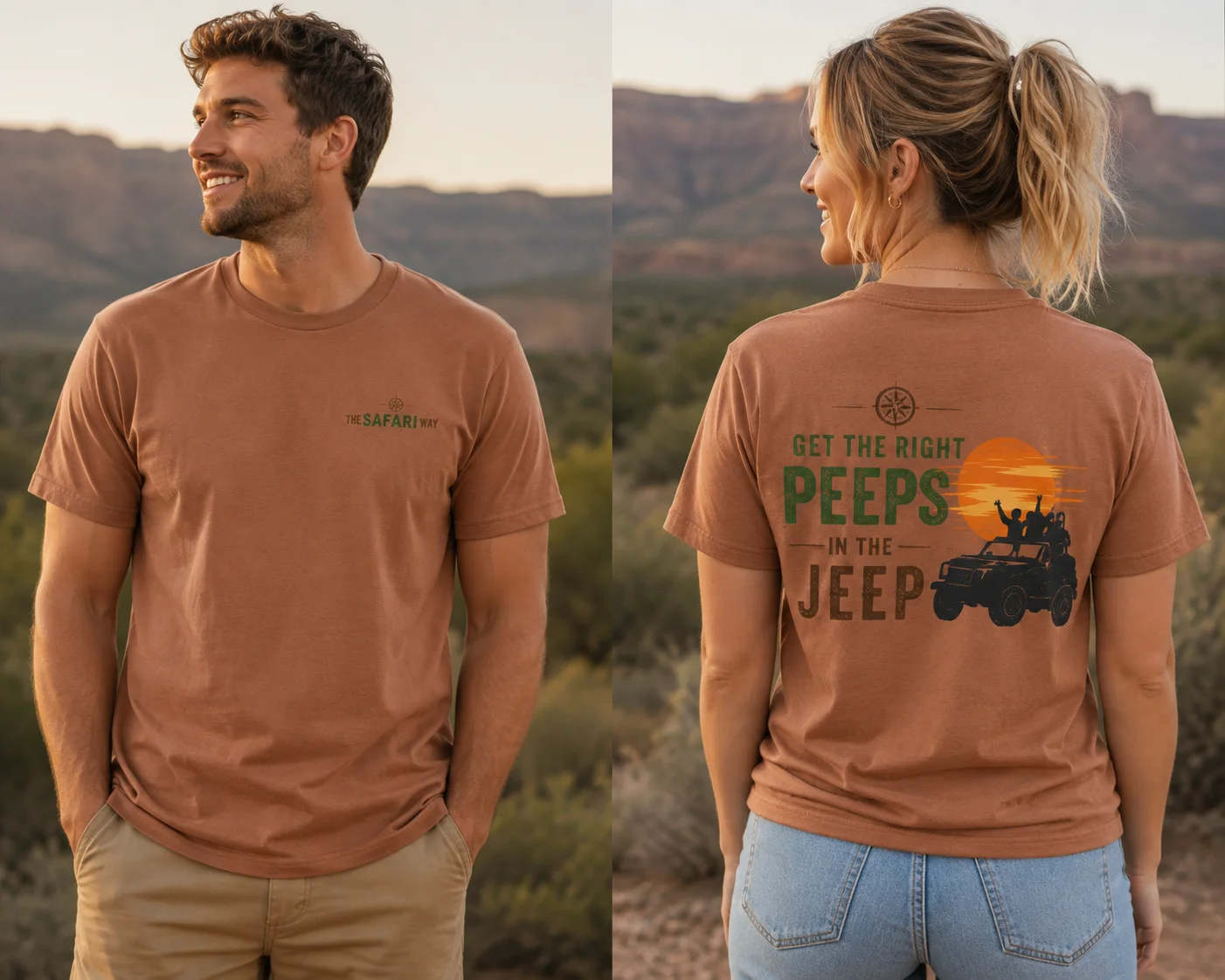 Right Peeps in the Jeep Tee product image (2)
