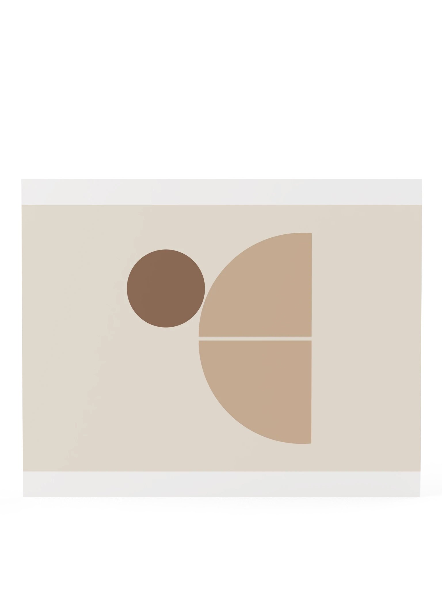 Beige Split Arch Sun Print | Boho Bathroom Wall Art product image (8)