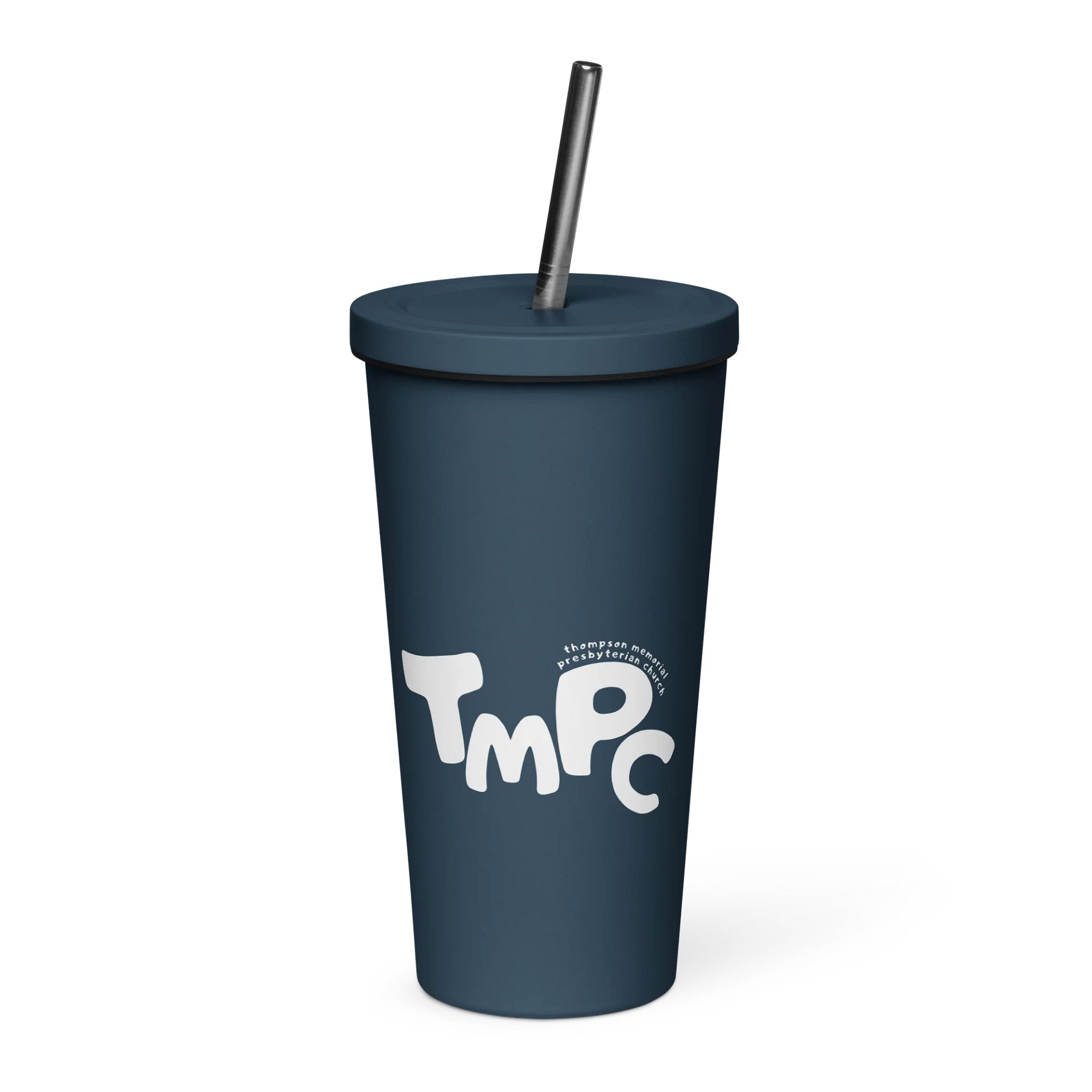 Modern TMPC Logo: Insulated Tumbler with Straw product image (1)