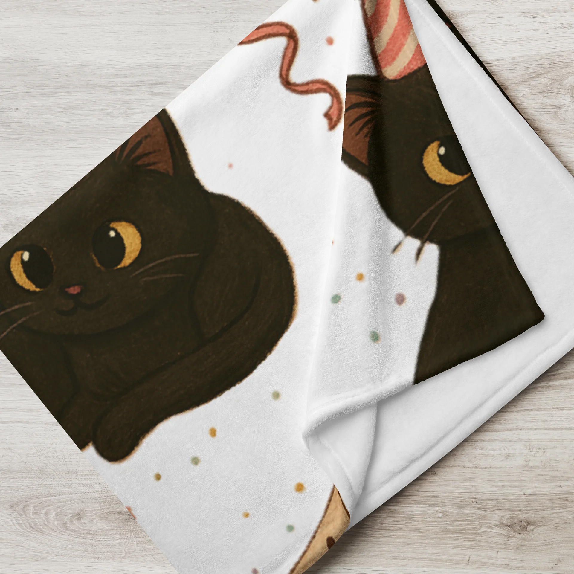 cat birthday Throw Blanket product image (3)