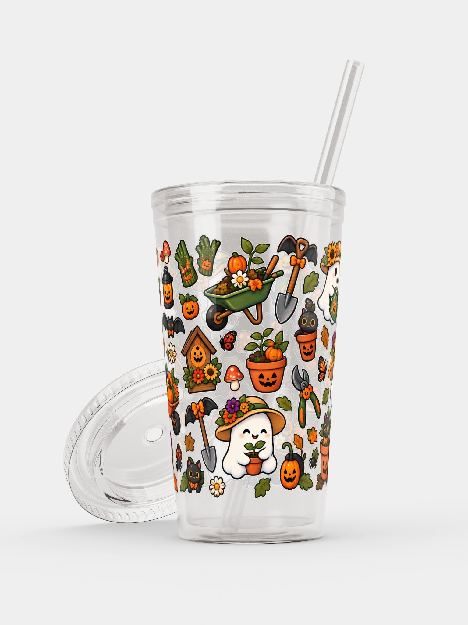 Halloween X Gardener Vibes Clear Dual Wall Tumbler 16 Oz (473 ml) product image (7)