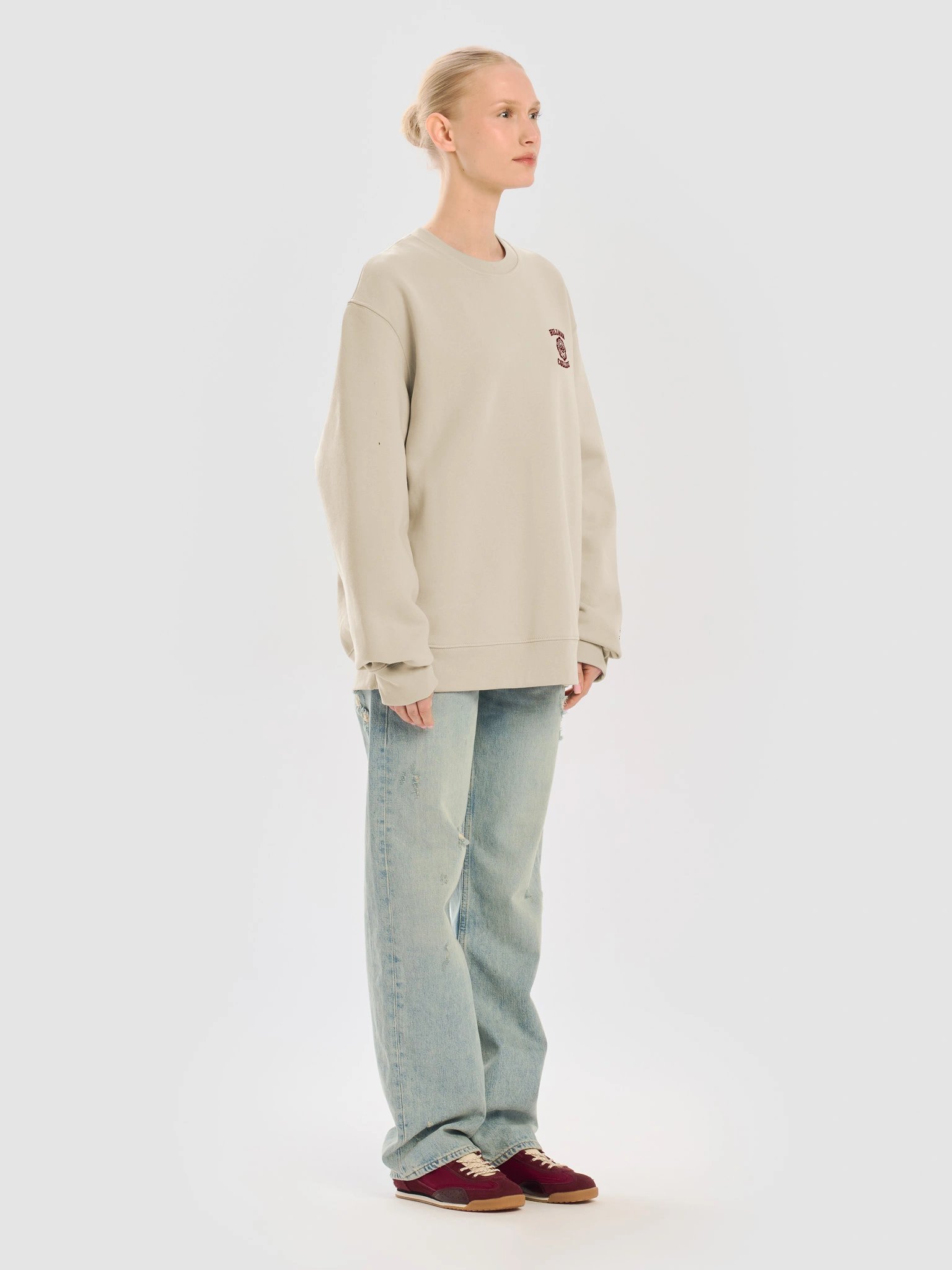 I Ain't Go to Hillman. Oversized tan sweater. product image (11)