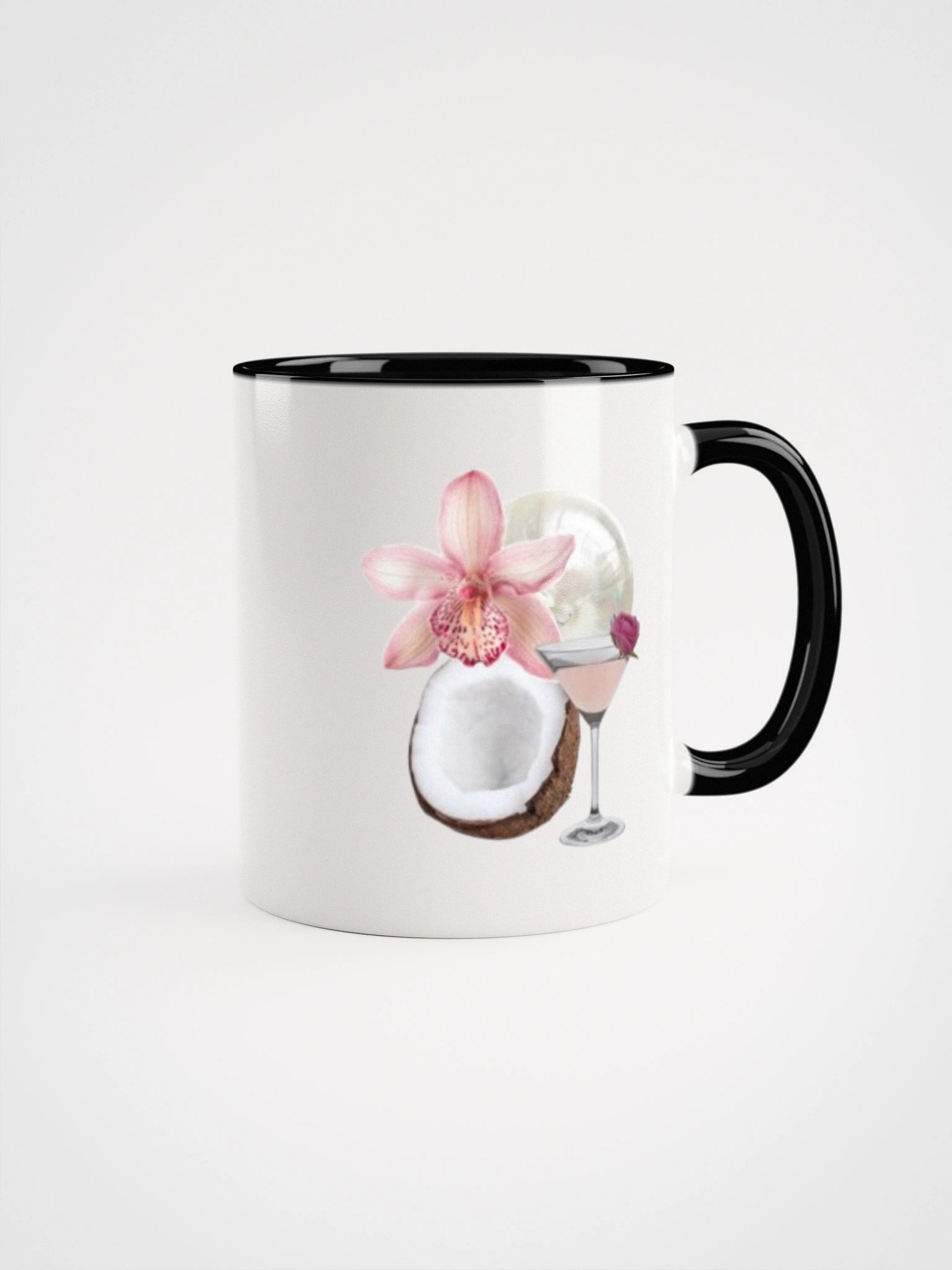 flower and coconut design mug product image (1)