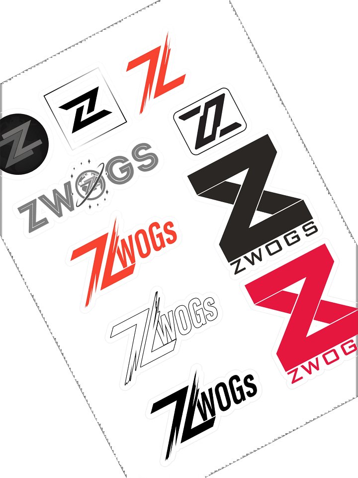 ZWOGs Various Logos - Sticker Sheet, Version 2 product image (1)