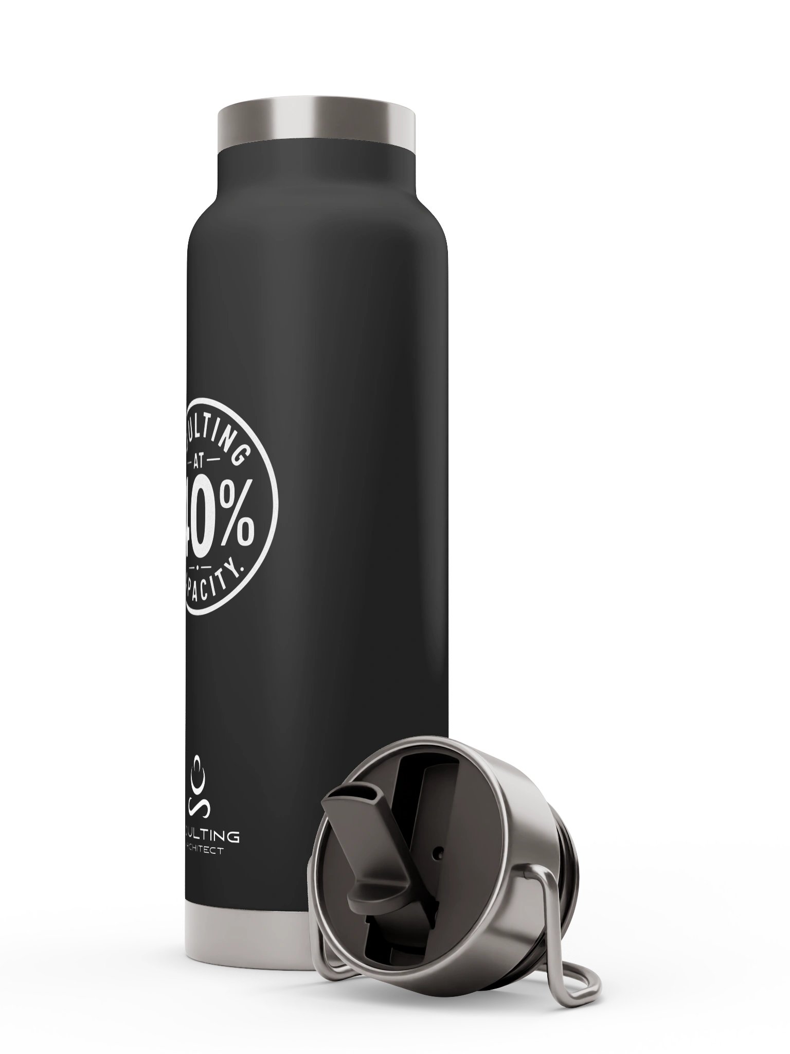 "Adulting at 40% Capacity" — Thor Copper Vacuum Insulated Bottle with Straw Lid product image (3)
