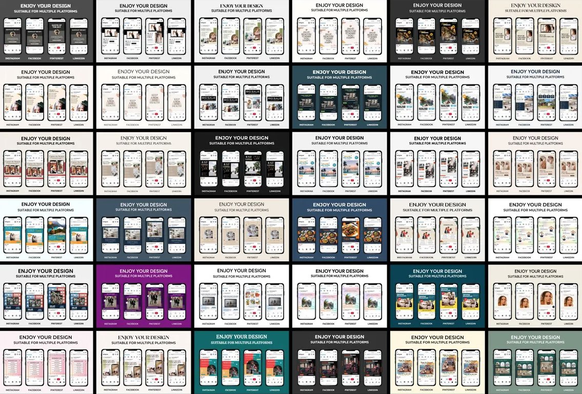 Canva Instagram Templates Bundle, Social Media for PLR MRR product image (9)