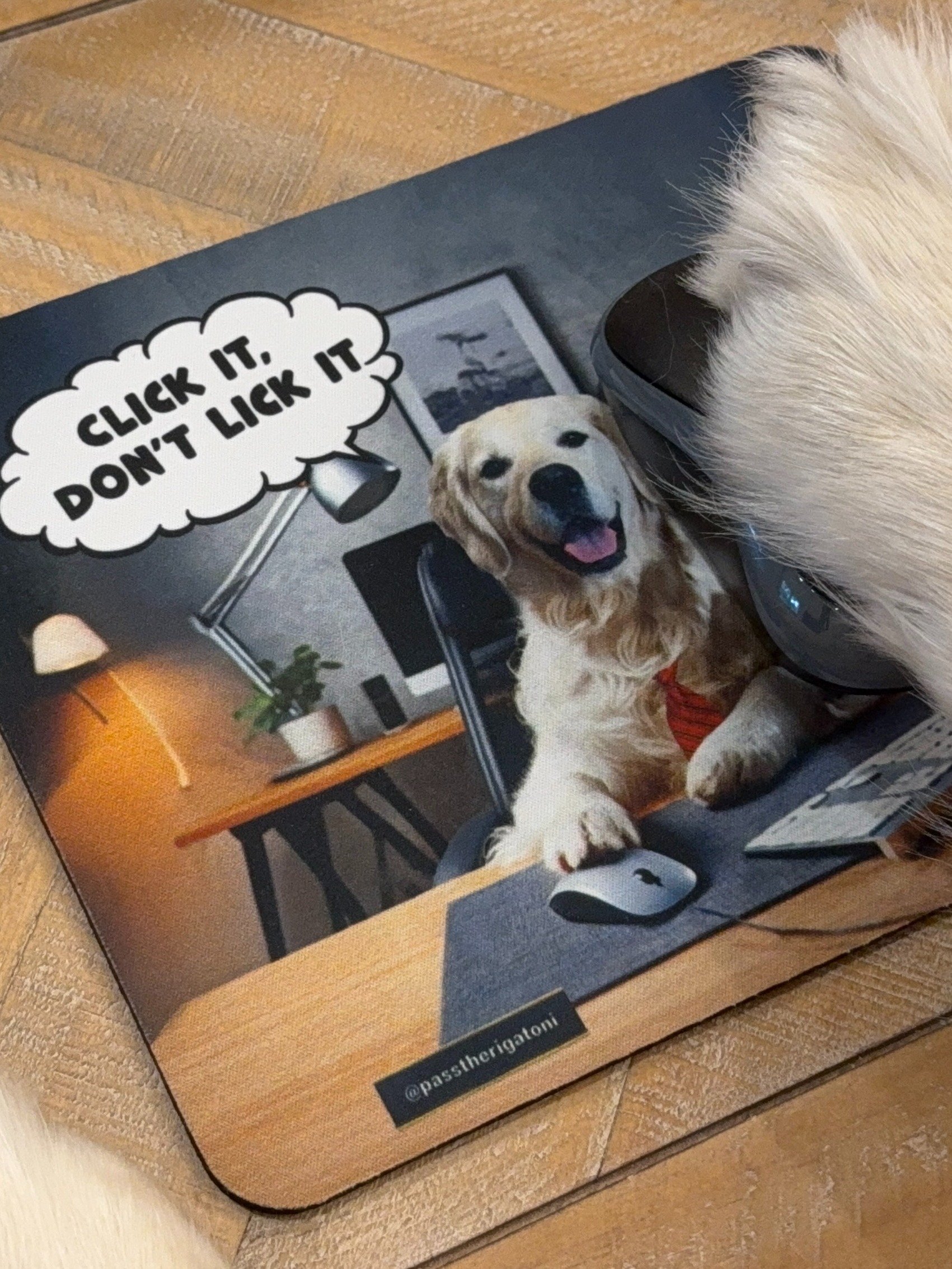 Click It, Don't Lick It Mouse Pad product image (1)