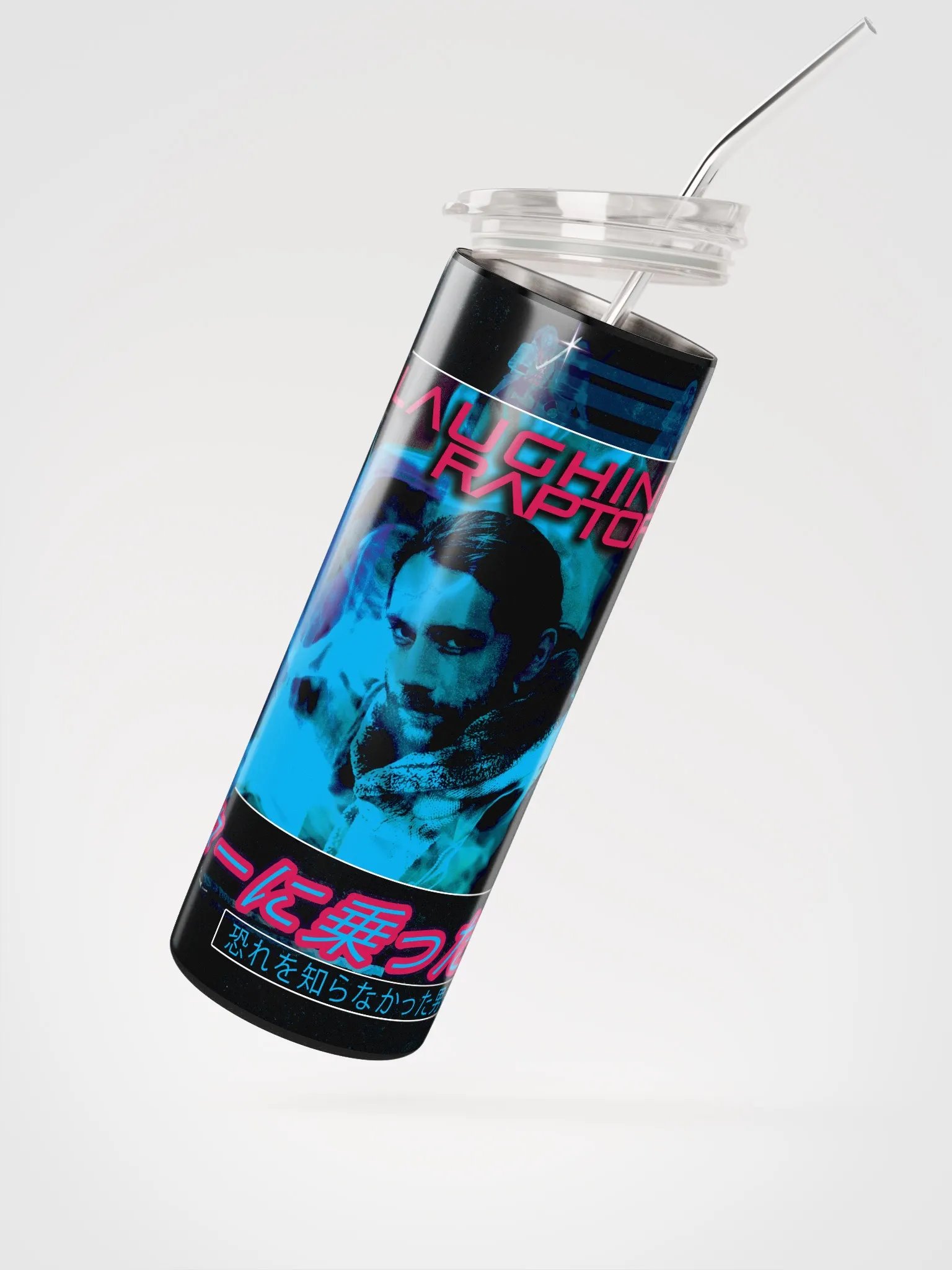 Neon Noir: Laughing Raptor Tumbler product image (2)