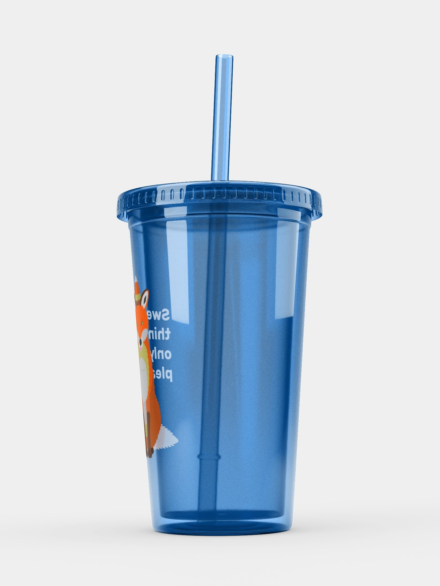 Candy Corn Foxxo Transparent Tumbler product image (6)