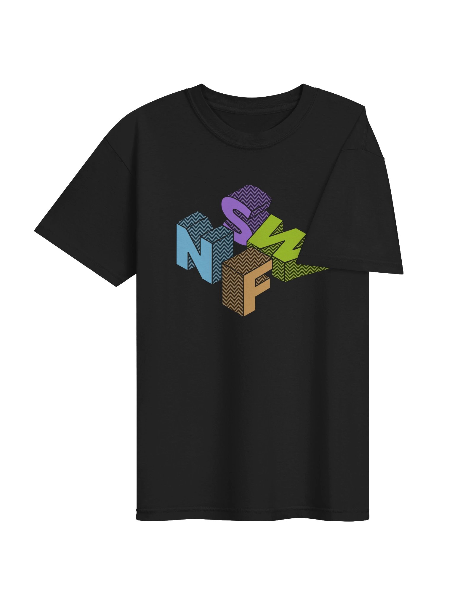 "NSFW" Isometric Typography Graphic T-Shirt product image (22)