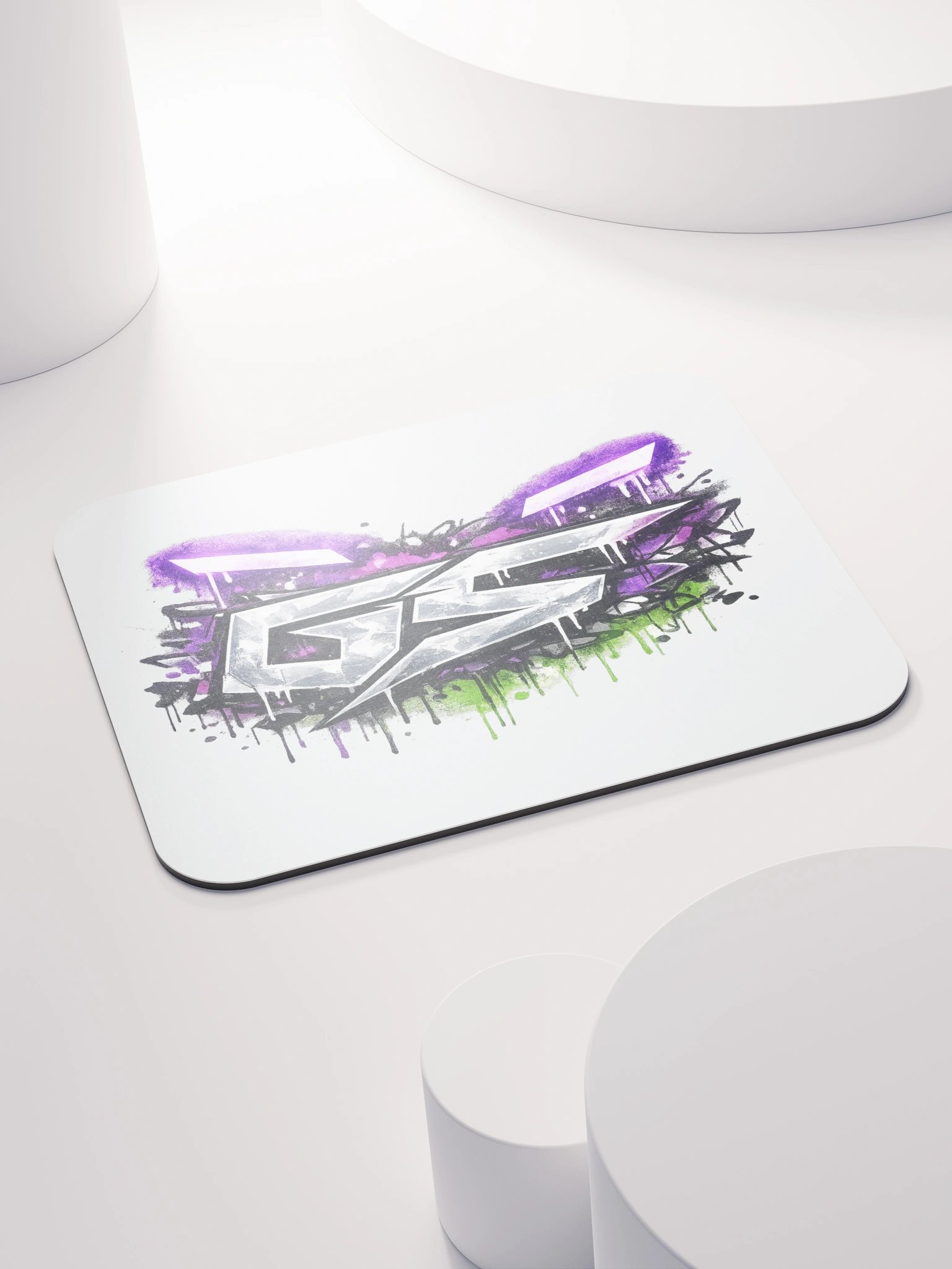 GS Graffiti Mouse Pad White product image (4)