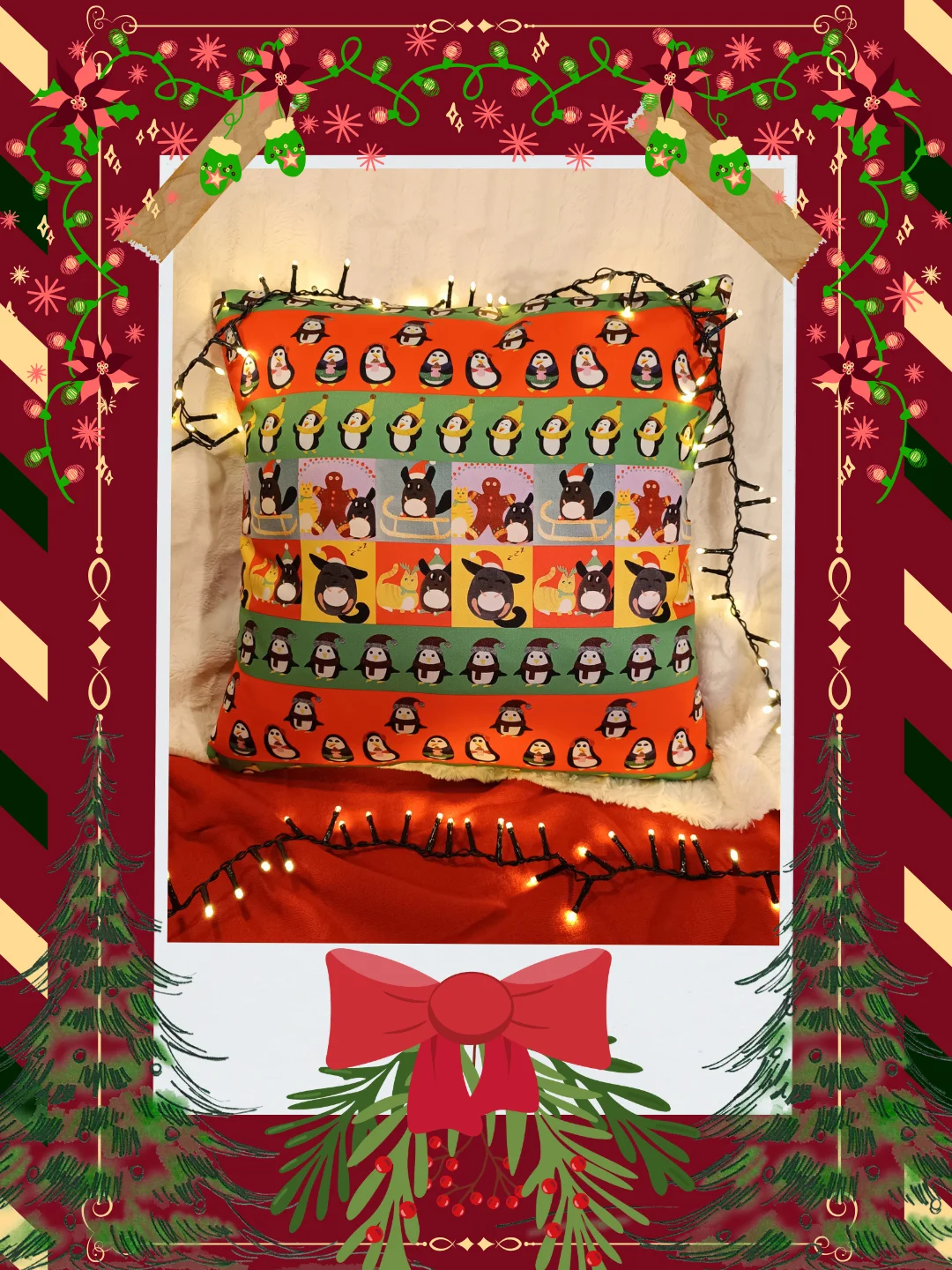 Ugly Sweater Christmas Party Pillow product image (1)