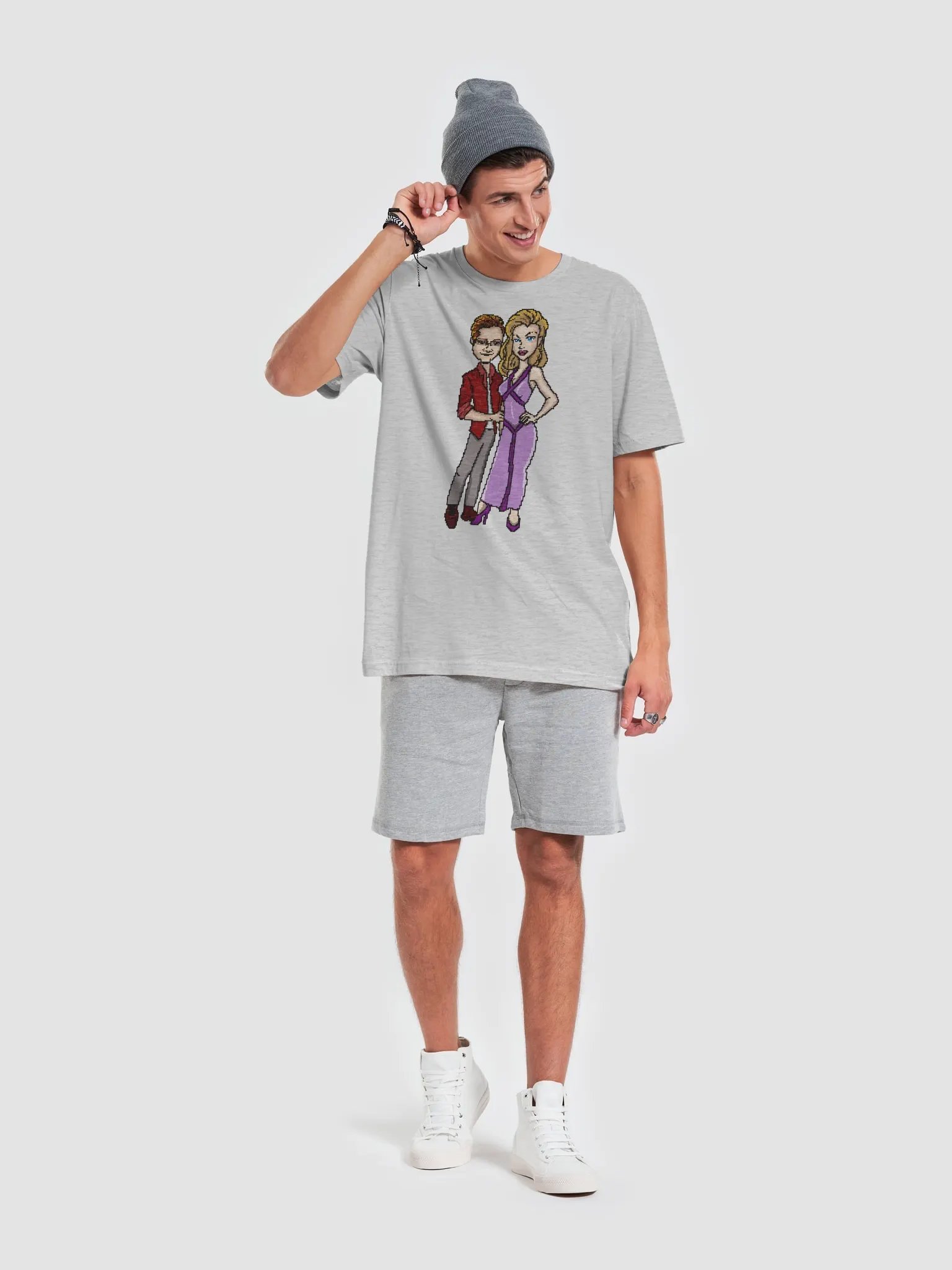 rununtilyoufly retro: Pixel Art Cory & Kloe Supersoft T-Shirt product image (66)