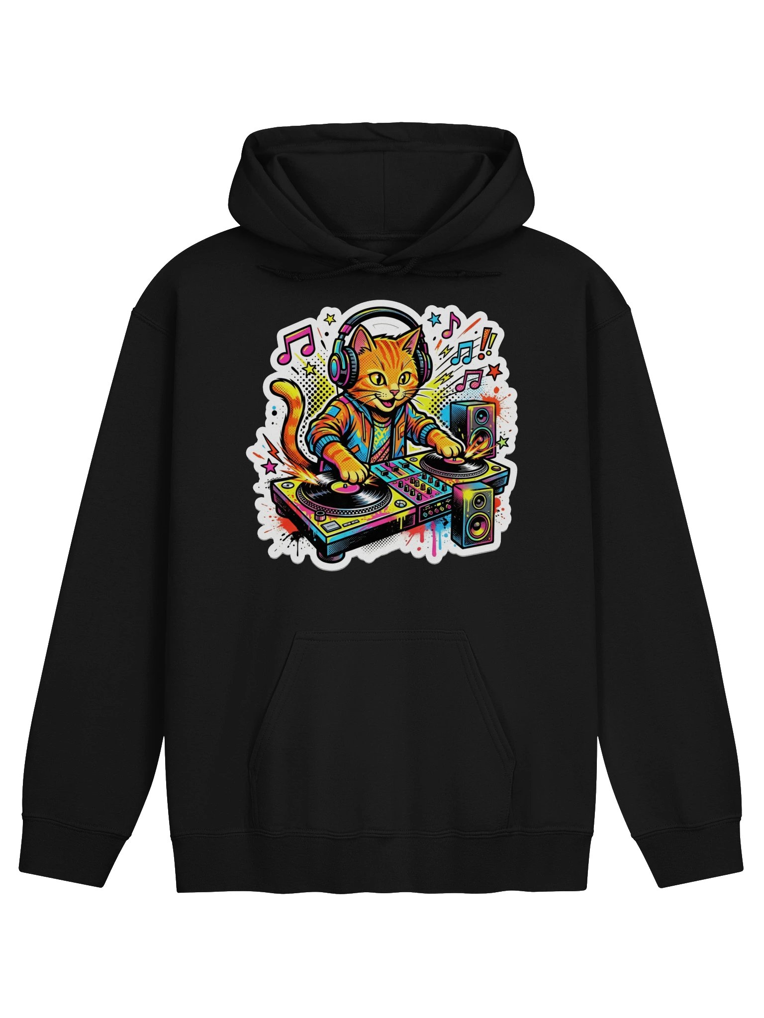 DJ Orange Cat Hoodie product image (1)