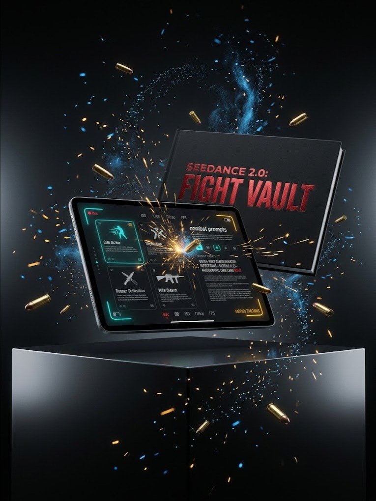 The Seedance 2.0/2.5 Fight Director’s Vault: 1,000+ Hollywood-Grade Combat & Stunt Motion Prompts product image (1)