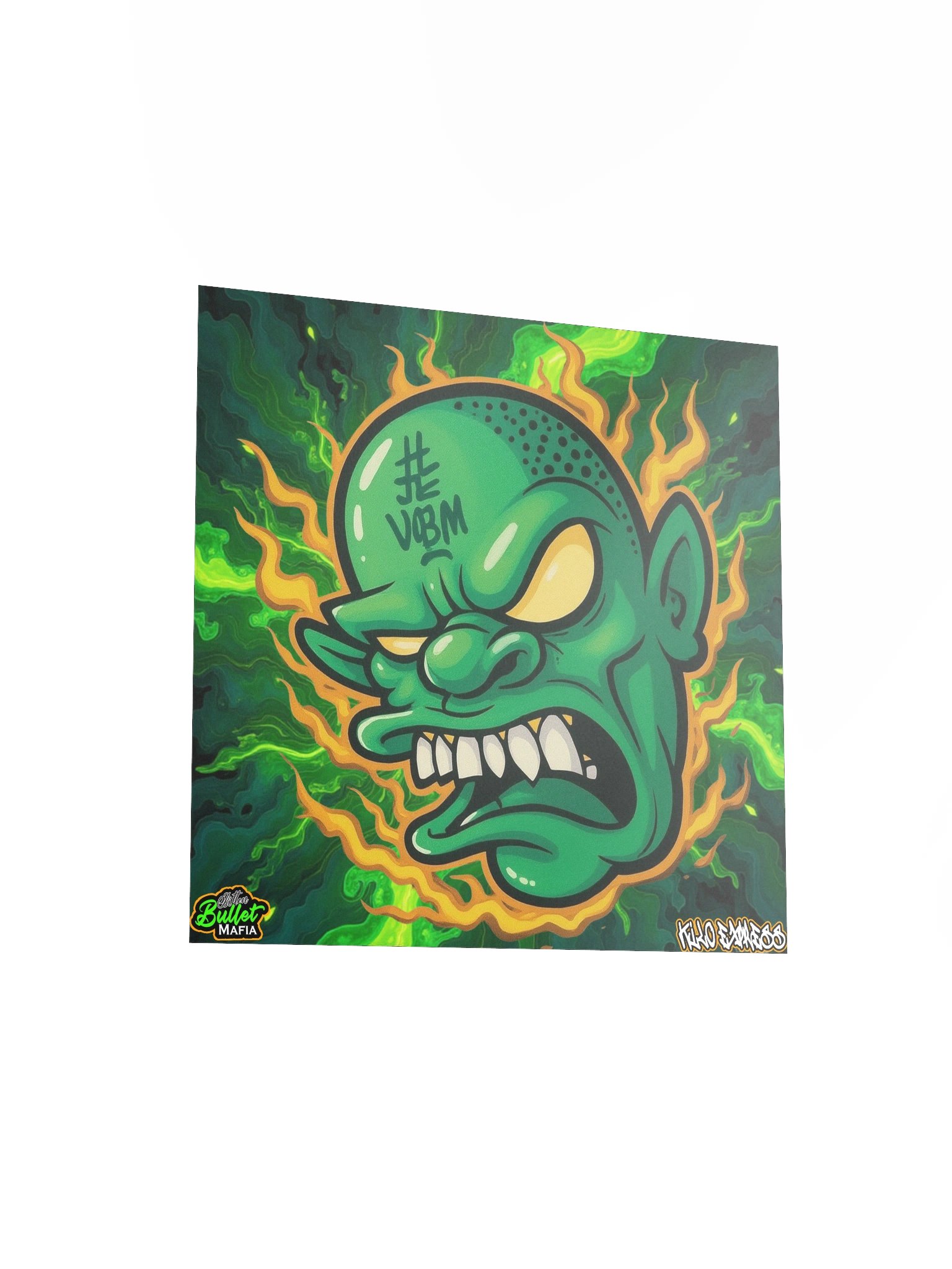 Green Slime Head Poster product image (11)