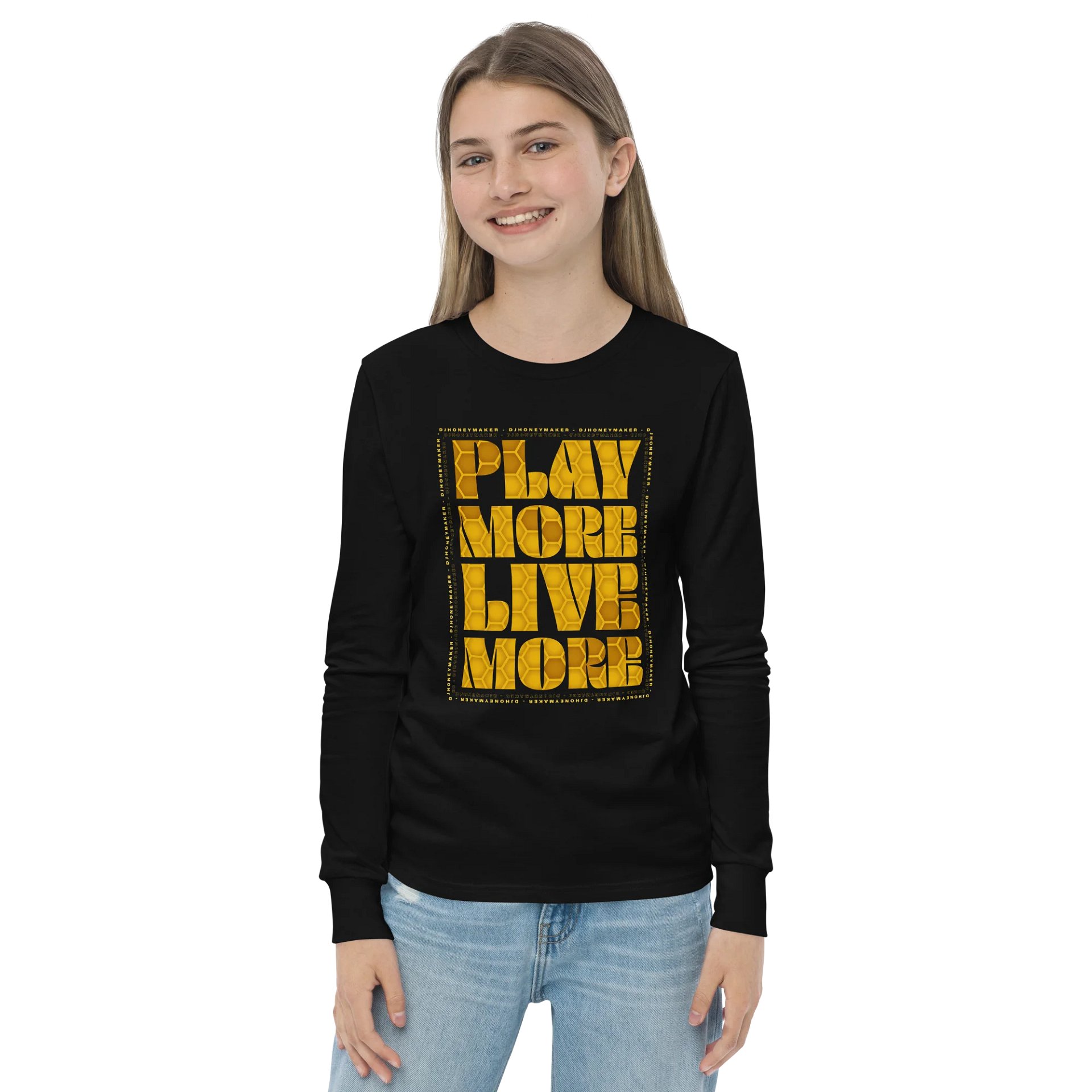 Play More Live More Youth Long Sleeve T-Shirt product image (10)