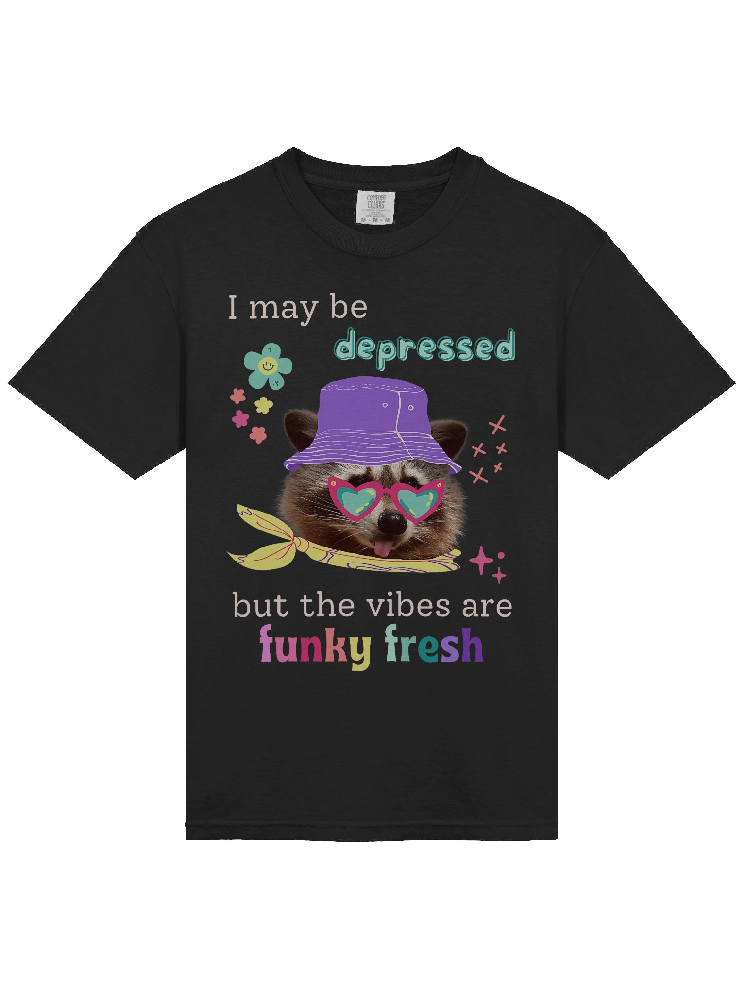 I May Be Depressed But The Vibes Are Funky Fresh Shirt product image (4)