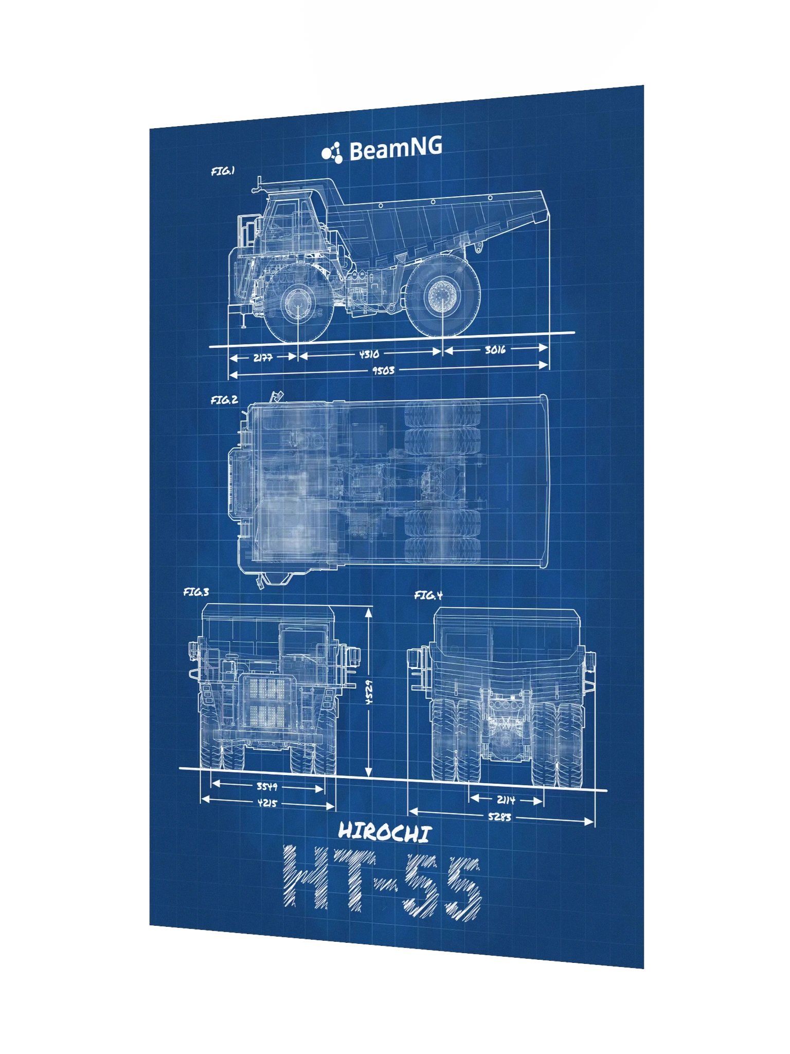 Hirochi HT-55 Blueprint Poster product image (3)