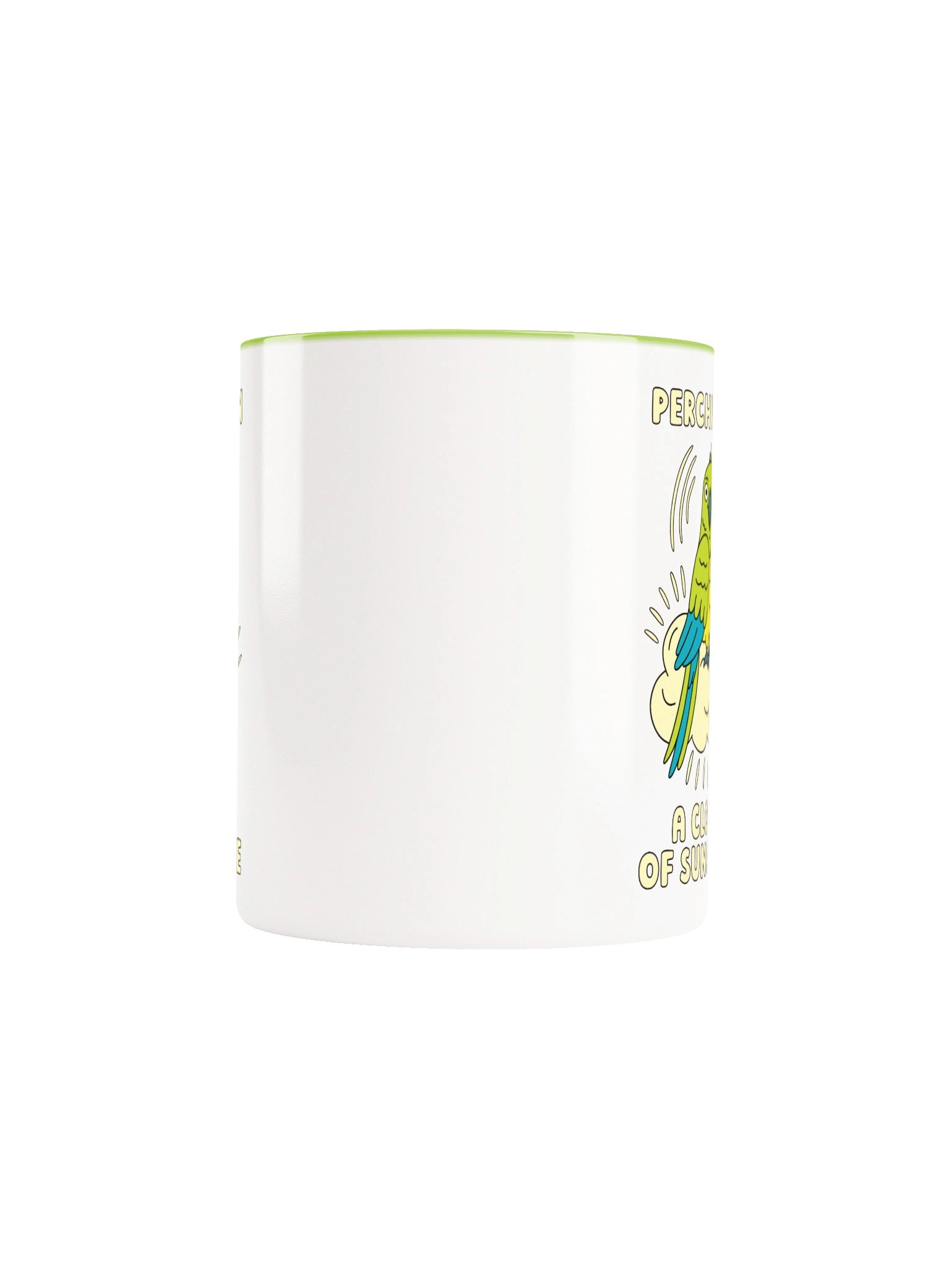 Perched On A Cloud Of Sunshine Cute Silly Funny Parrot Mug product image (5)