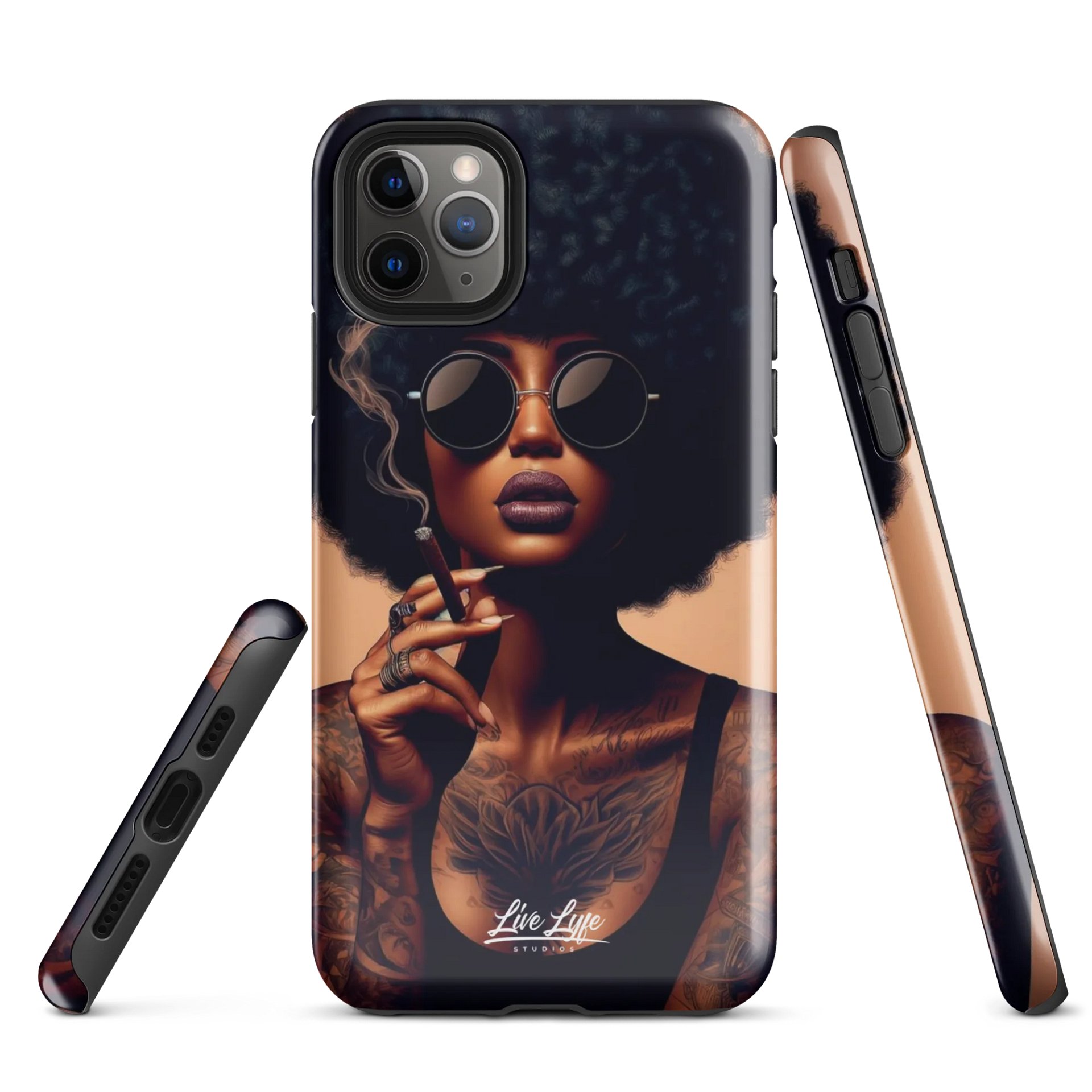 Smoke & Soul Afro Queen Tough Case for iPhone® product image (1)