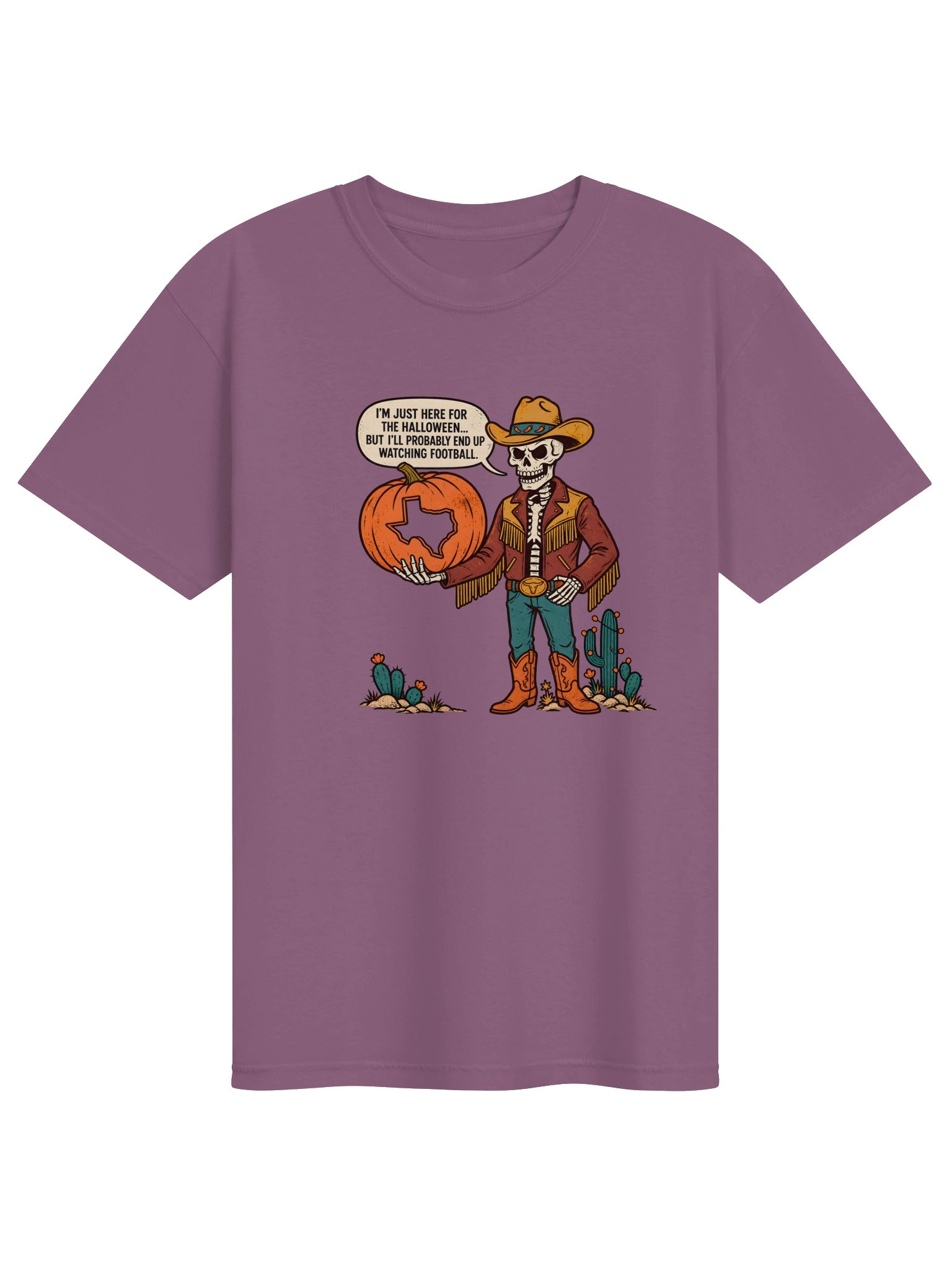 Halloween Cowboy Skeleton Mens Shirt product image (1)