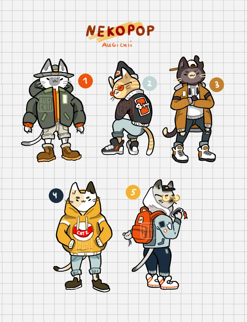 🟠Nekopop // Clear Stickers product image (1)