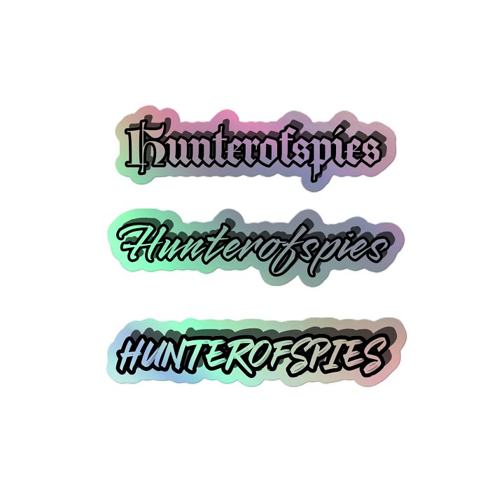 Hunterofspies Sticker Sheet (holographic) product image (2)