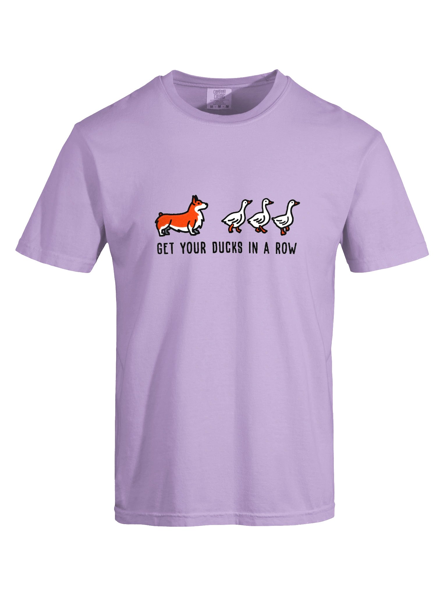 Get Your Ducks in a Row T-Shirt(Embroidered) of a Pembroke Welsh Corgi(Orange) product image (10)