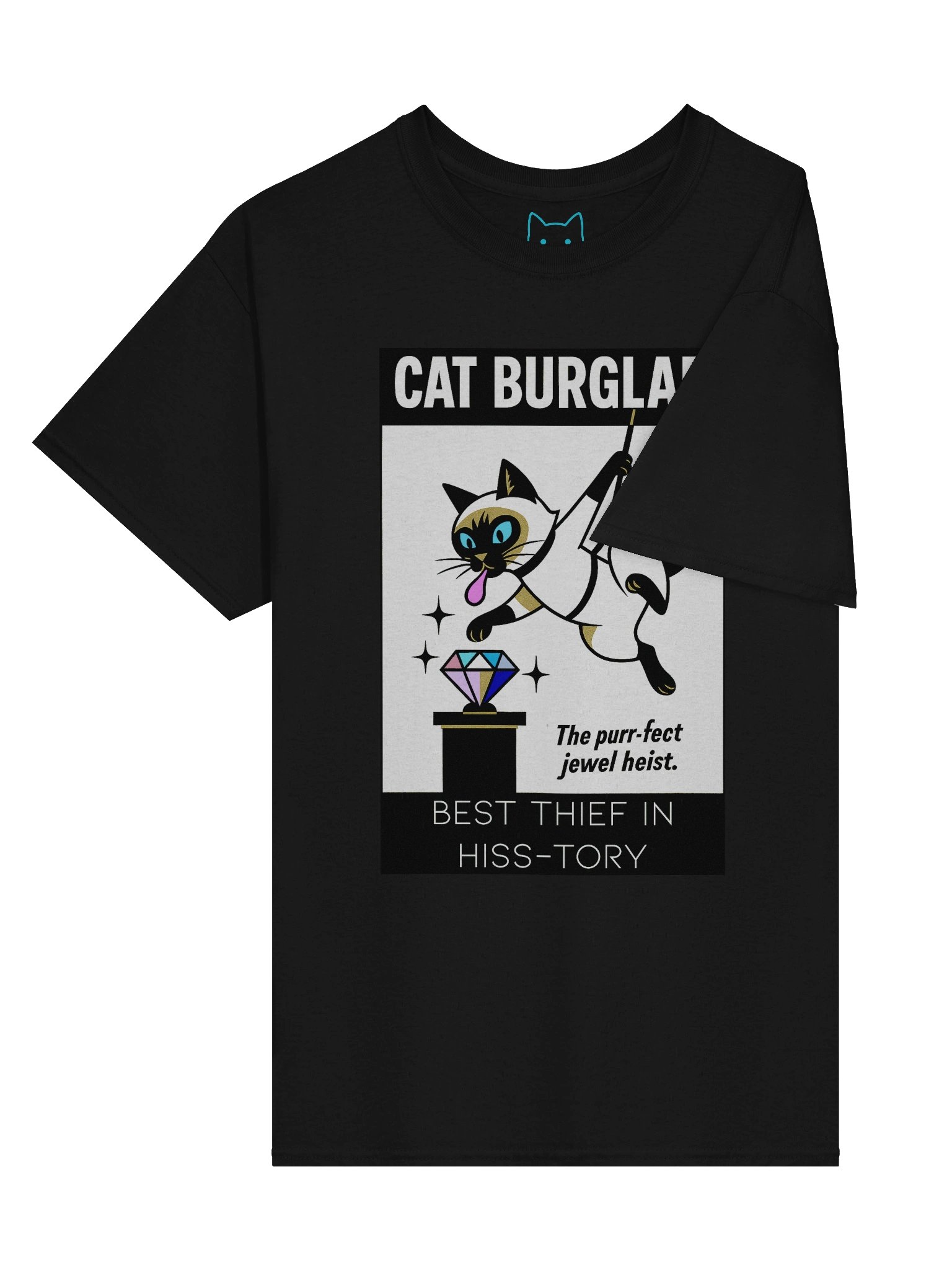 Cat Burglar Purr-fect Jewel Heist Boxy Fit Unisex T-Shirt product image (22)