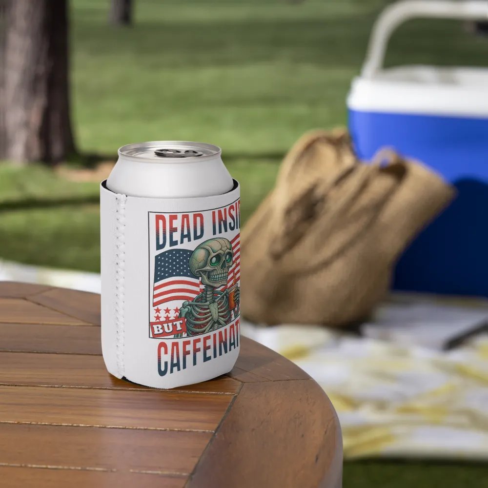 Dead Inside But Caffeinated Can Cooler product image (7)