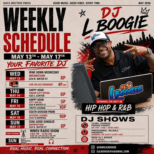 Happy HUMPDAY GUESS WHAT DAY IT IS….. aiight let’s get to this weeks schedule May 13th - 17th🎉🎉🎉

Today Wednesday May 13th -i...