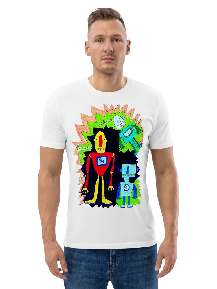 Whimsical Robot Trio Unisex T-Shirt product image (25)